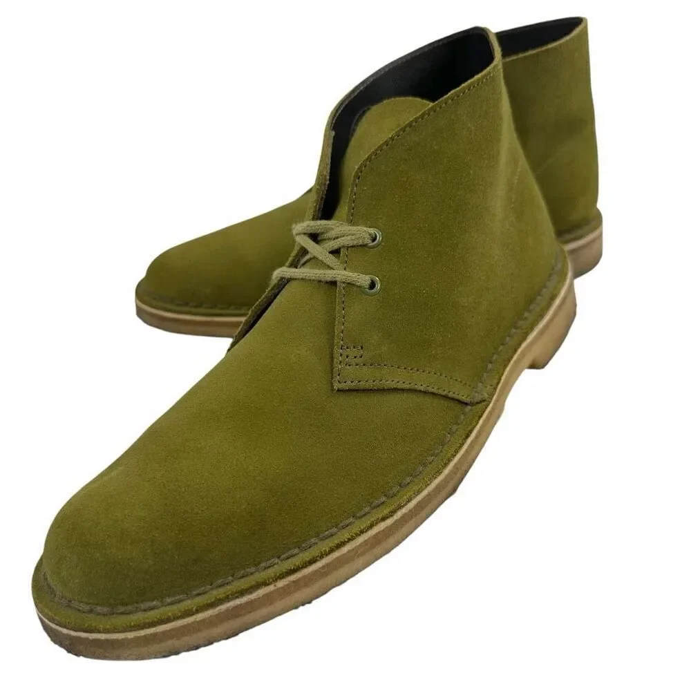 Clark’s Green Suede Leather Chukka Boots Men’s Size 8.5M